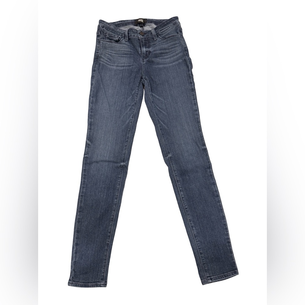 Paige Verdigo Skinny Jeans Women’s Size 27 Stretch Denim Mid Rise Ammora Blue